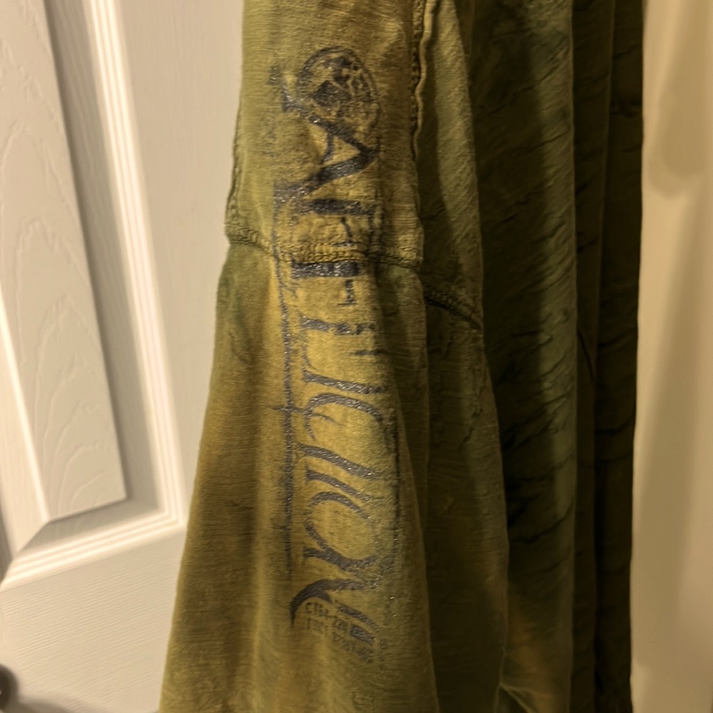 Affliction V-Neck/Dark Green VINTAGE - Picture 3 of 6